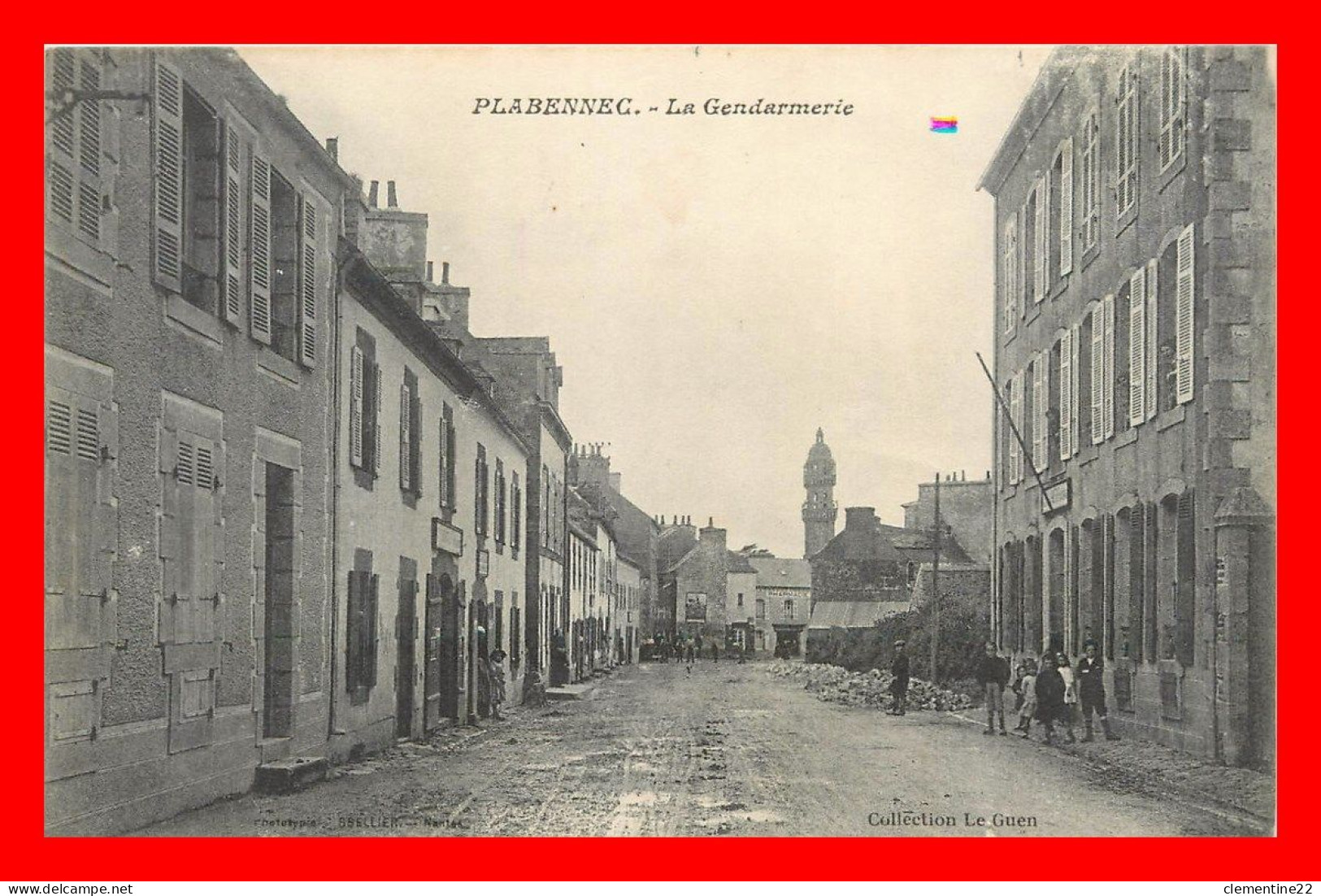 Kersaint-plabennec  , Gendarmerie    (scan Recto Et Verso ) - Kersaint-Plabennec