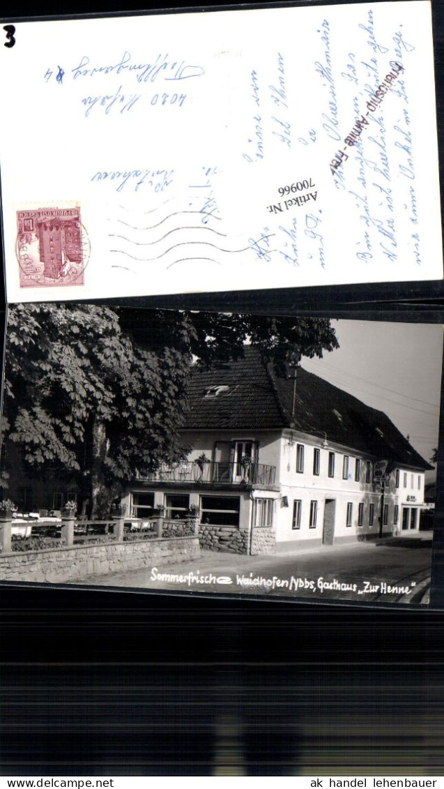 700966 Seltene AK Waidhofen An Der Ybbs Gasthaus Zur Henne  - Waidhofen An Der Ybbs