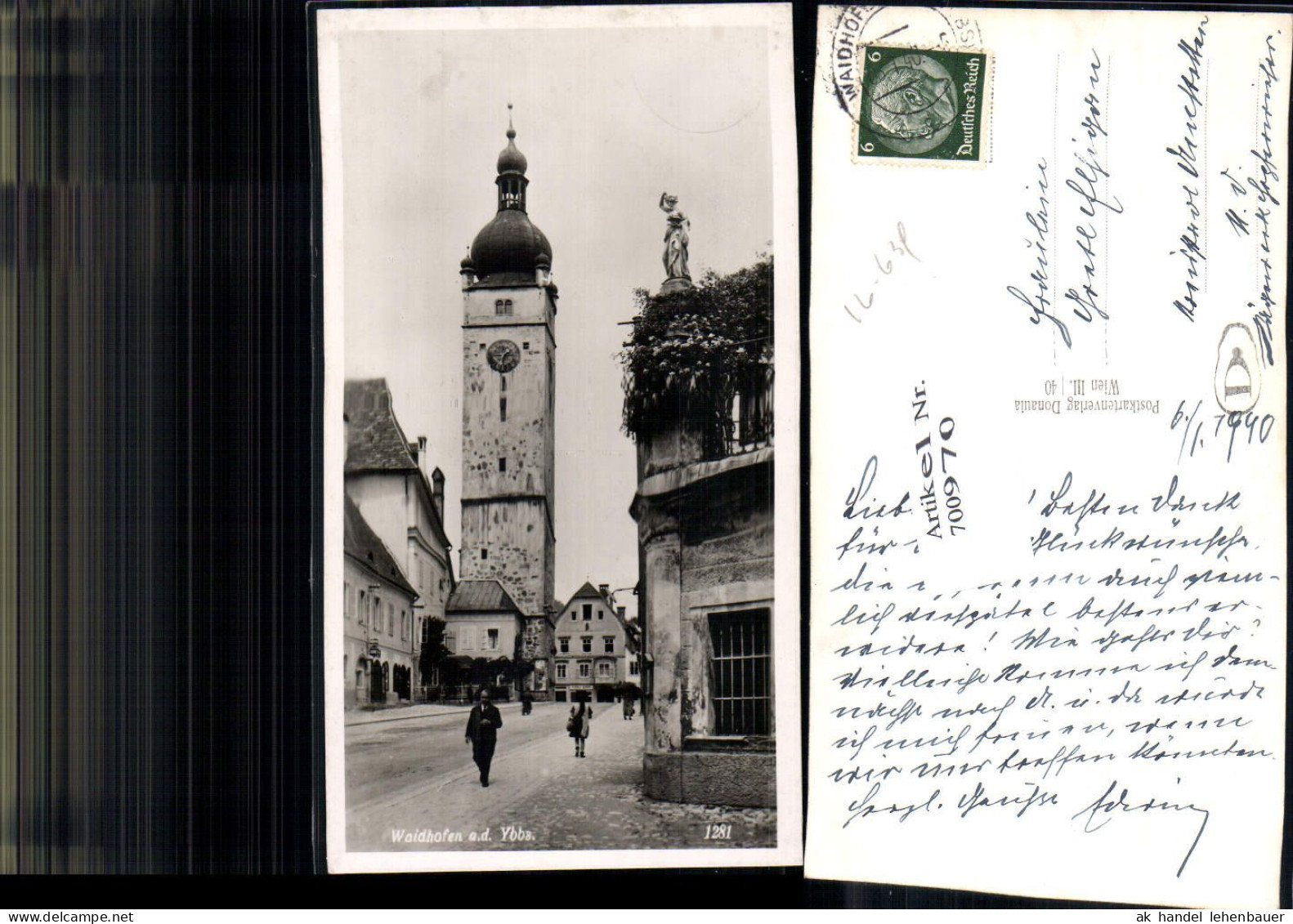 700970 Waidhofen An Der Ybbs Partie Am Stadtturm - Waidhofen An Der Ybbs