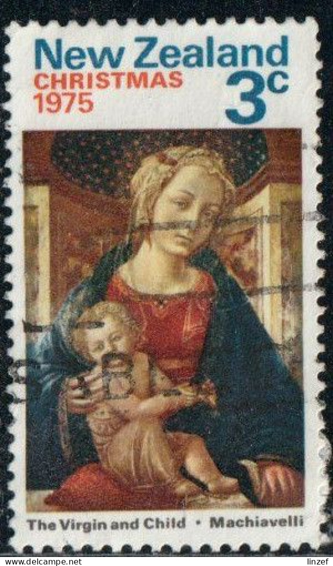 Nouvelle-Zélande 1975 Yv. N°642 - Noël - La Vierge à L'Enfant - Oblitéré - Used Stamps