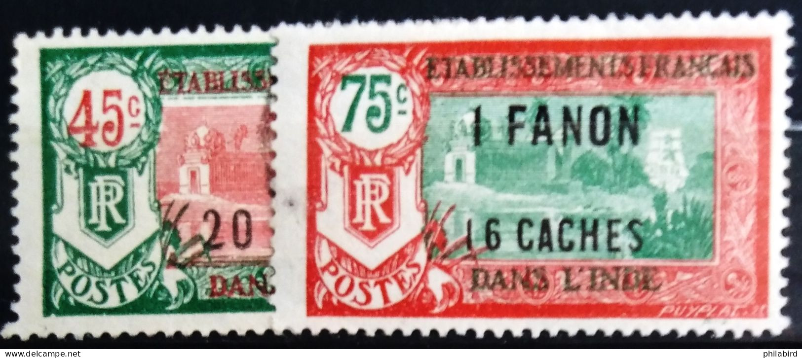 INDE                              N° 79/80                               OBLITERE - Used Stamps