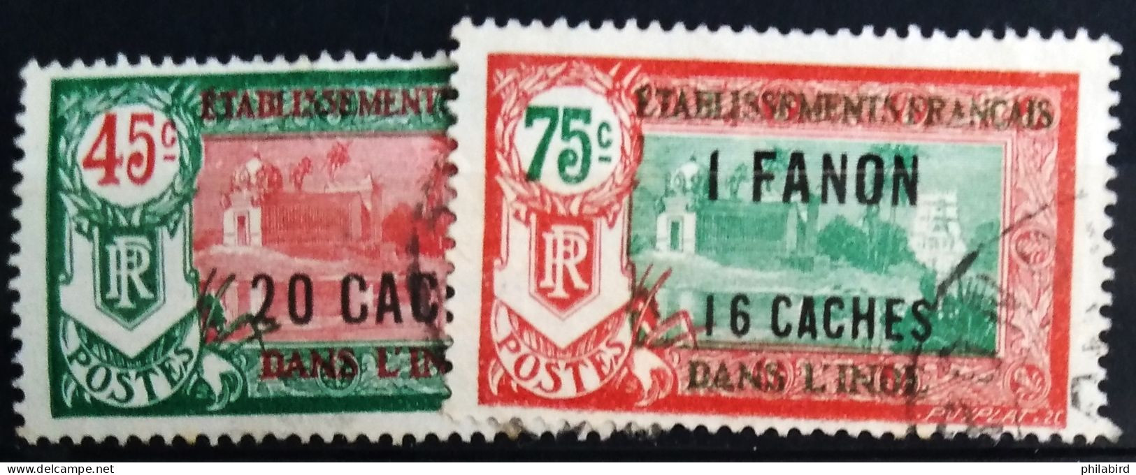 INDE                              N° 79/80                               OBLITERE - Used Stamps