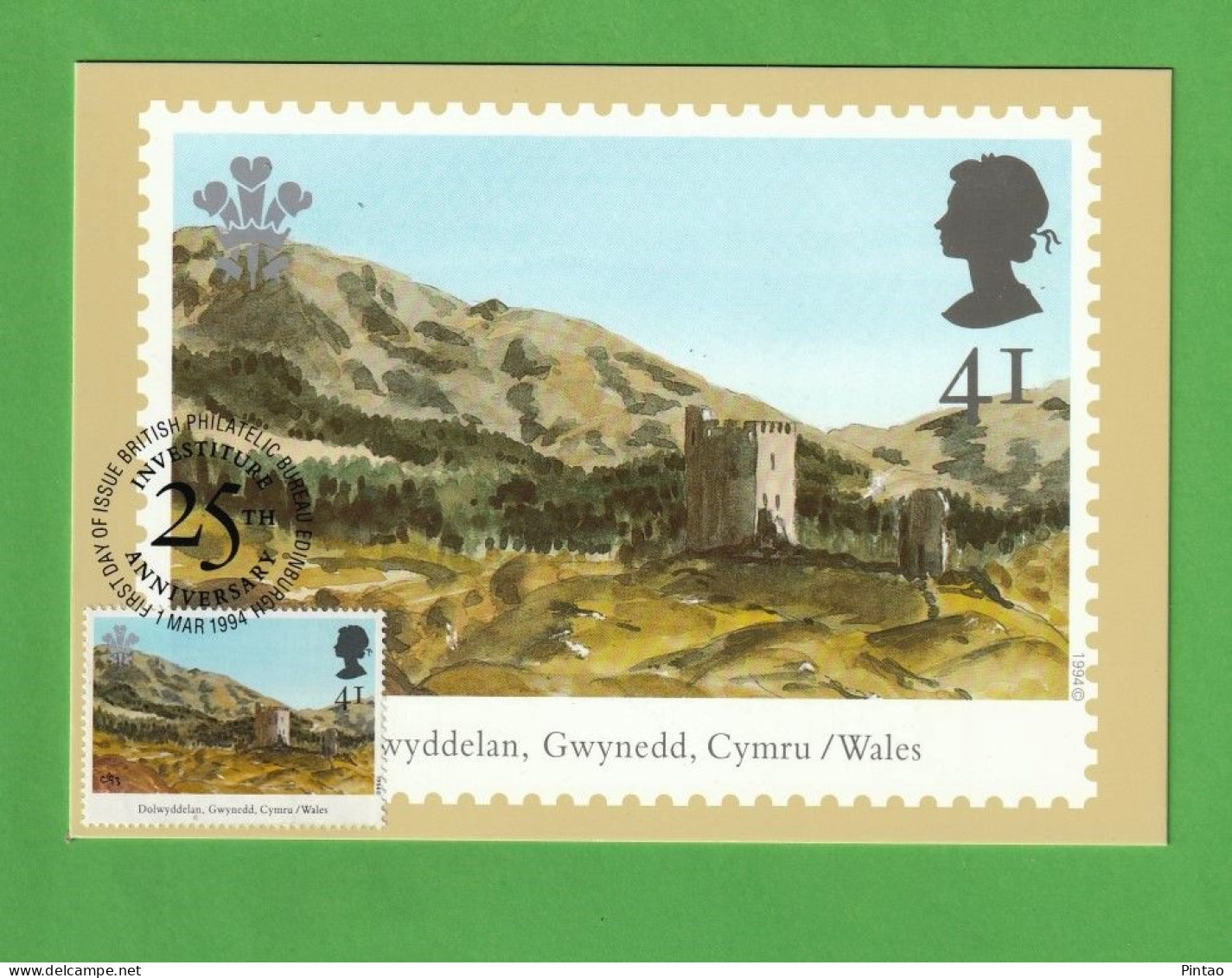 PCM0170- GRÃ-BRETANHA 1994- POSTAL MÁXIMO (ARTE - PINTURA_ 5 POSTAIS) - Carte Massime