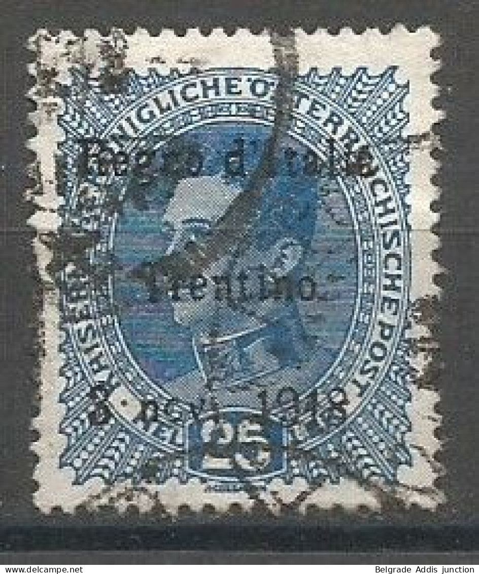 Italy Italia Trentino Sassone 8 Used 1918 - Trentin