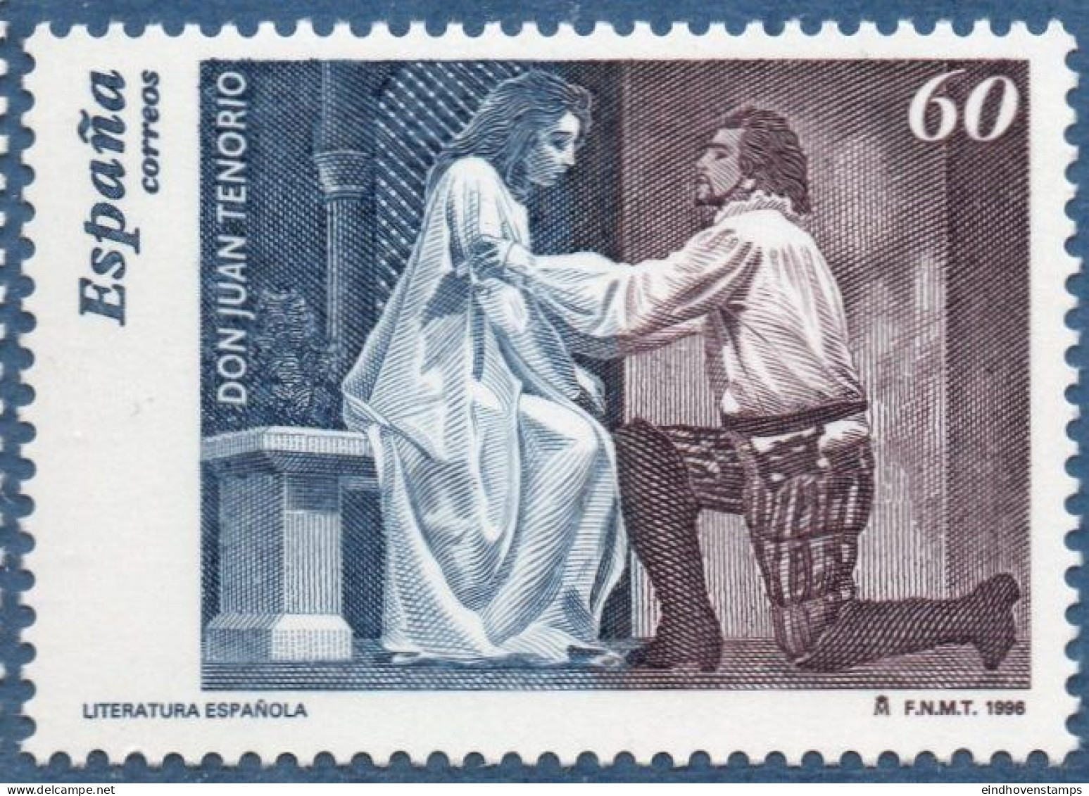 Spain 1996 Literature - Scene From Dn Juan Tenorio By Zorilla Y Moral  1 Value MNH - Sonstige & Ohne Zuordnung