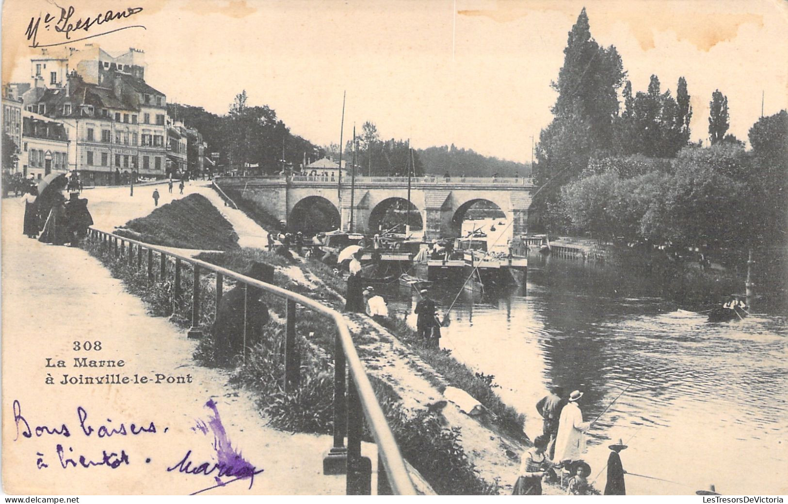 FRANCE - La Marne A Joinville Le Pont - Pecheurs - Carte Postale Ancienne - Joinville Le Pont