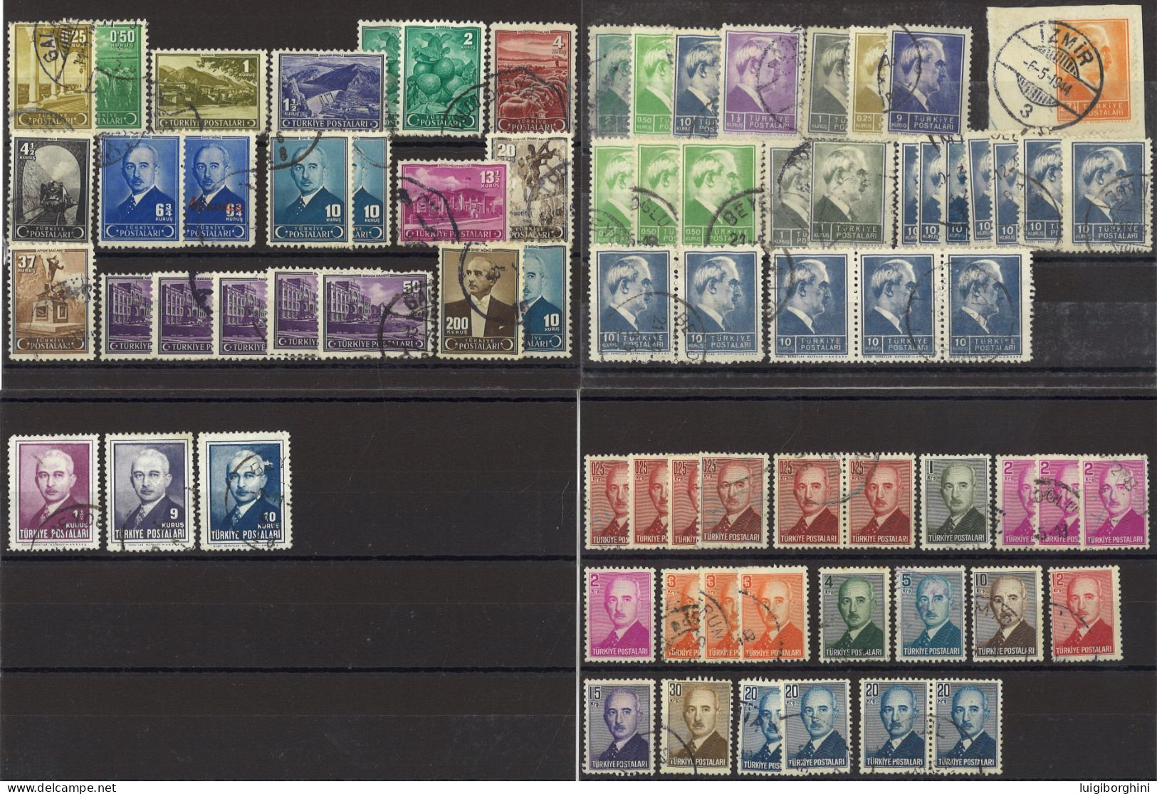 TURCHIA 1942/1948 - Selezione Usati - Used Stamps