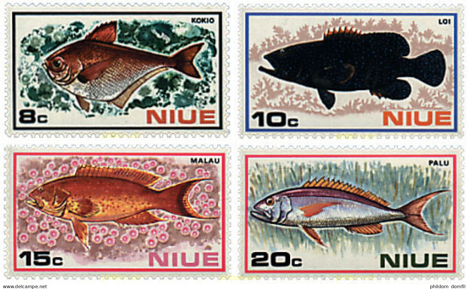 44801 MNH NIUE 1973 PECES - Niue