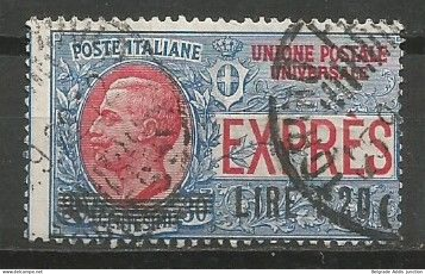 Italy Italia Espresso Sassone 5 Used 1921 Express - Poste Exprèsse