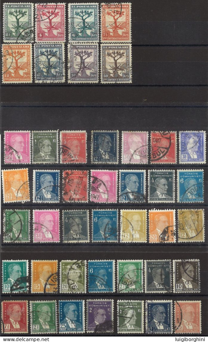 TURCHIA 1931 - Selezione Usati - Used Stamps