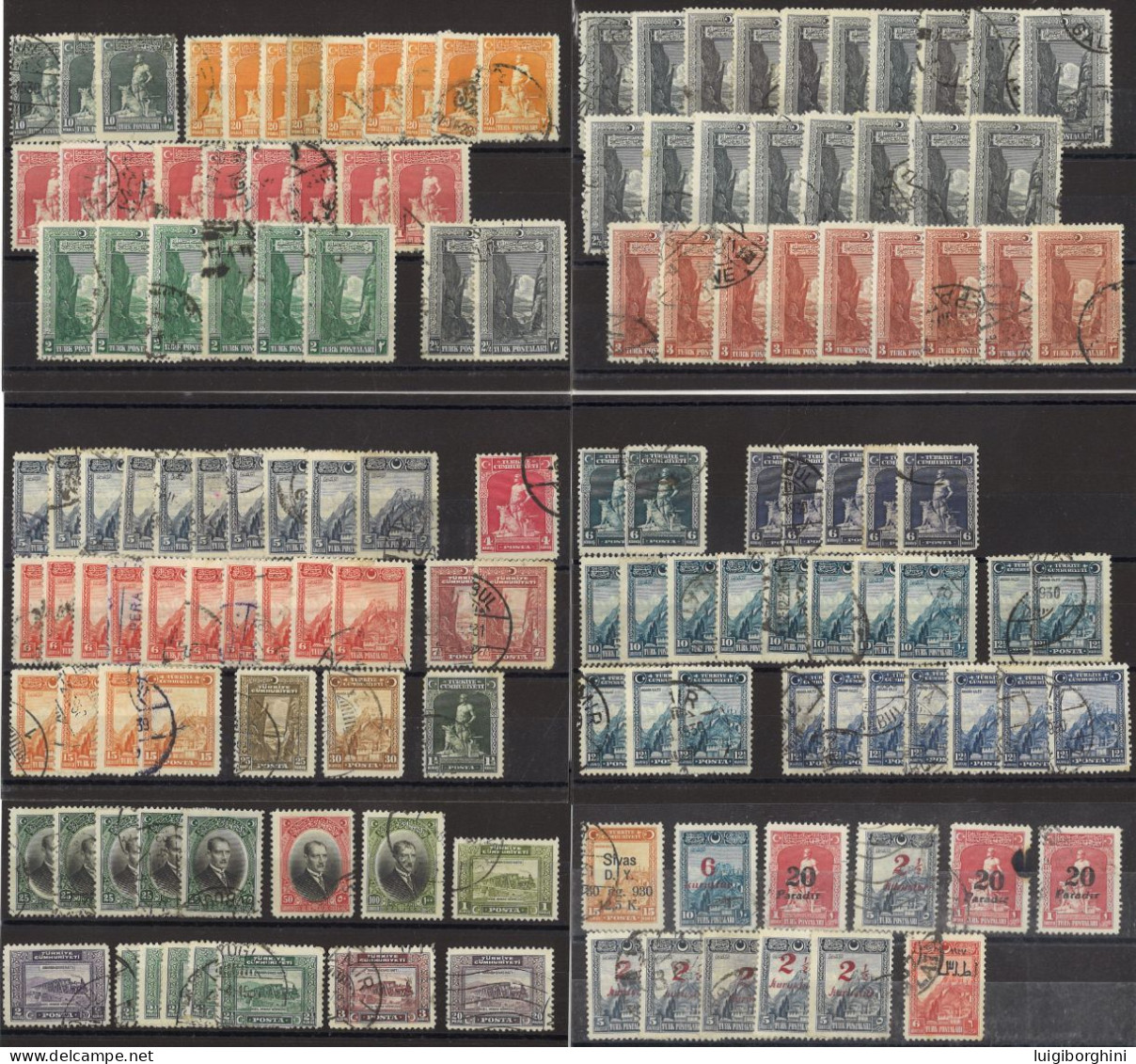 TURCHIA 1926/1929 - Selezione Usati - Used Stamps