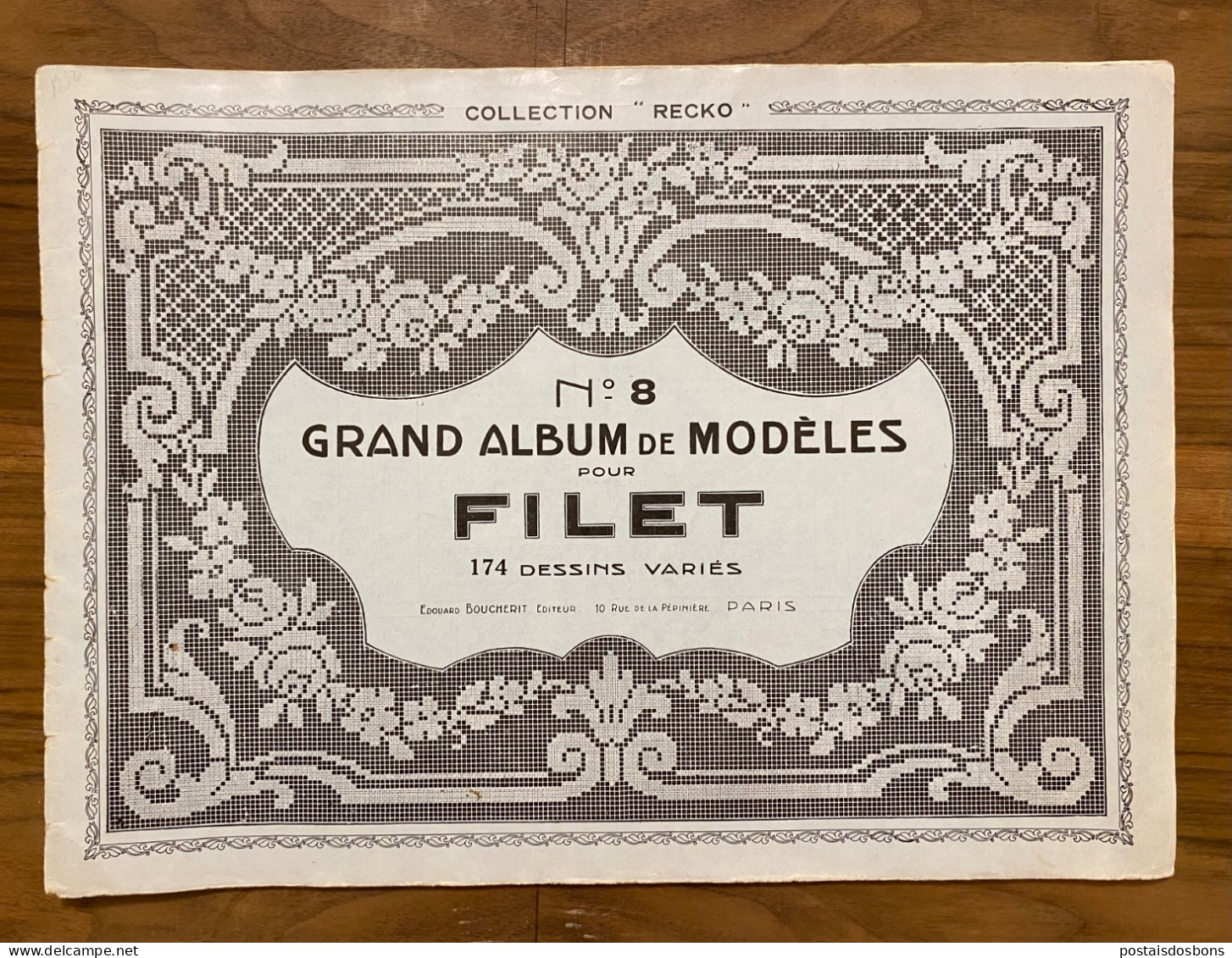 C17) Grand Album RECKO  N8 De Modèles Pour Filet Recko Broderie Mode 174 Dessins Variés + Autres Modèles - Fashion