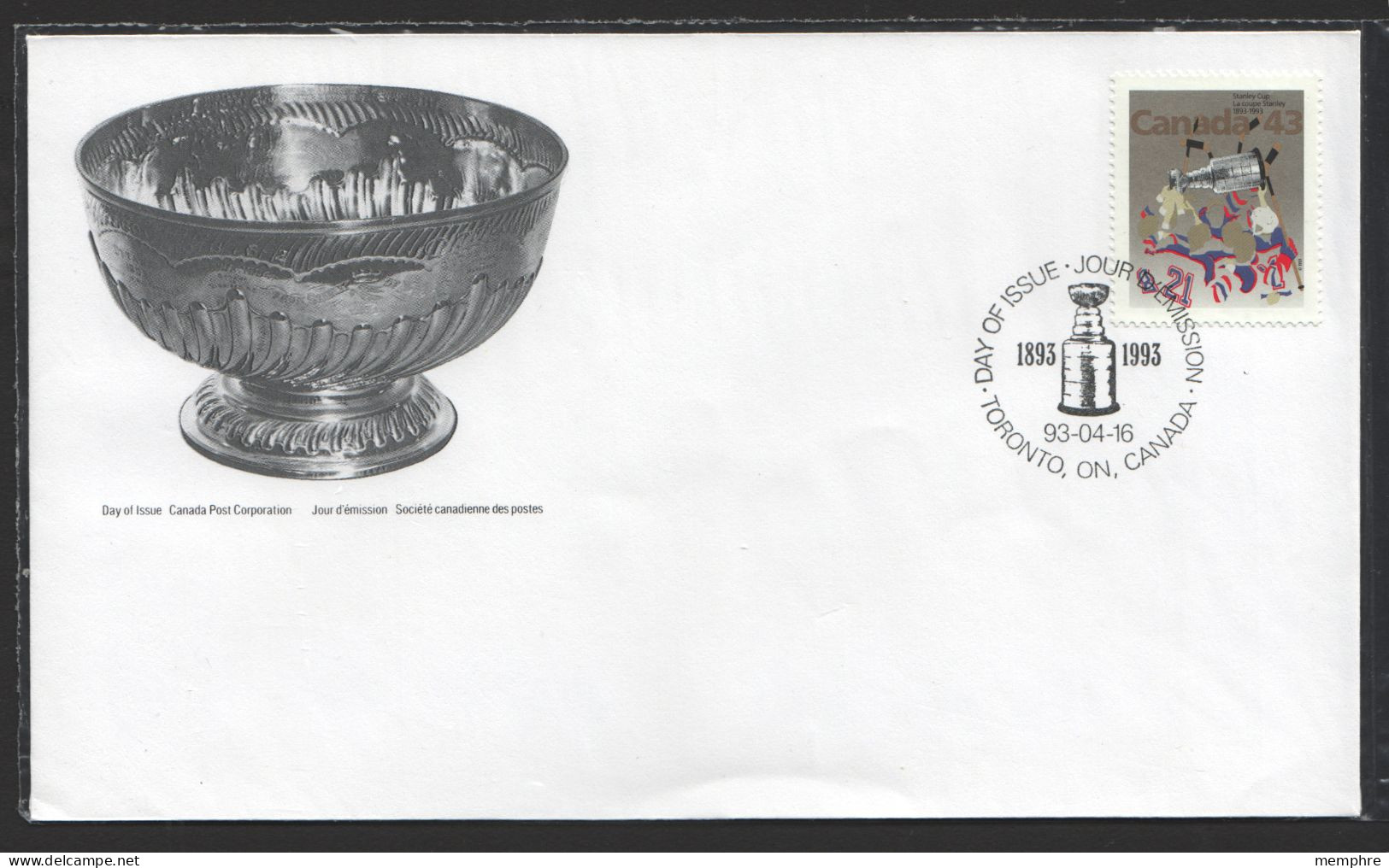 1993  Stanley Cup - Ice Hockey Trophy Sc 1460 - 1991-2000