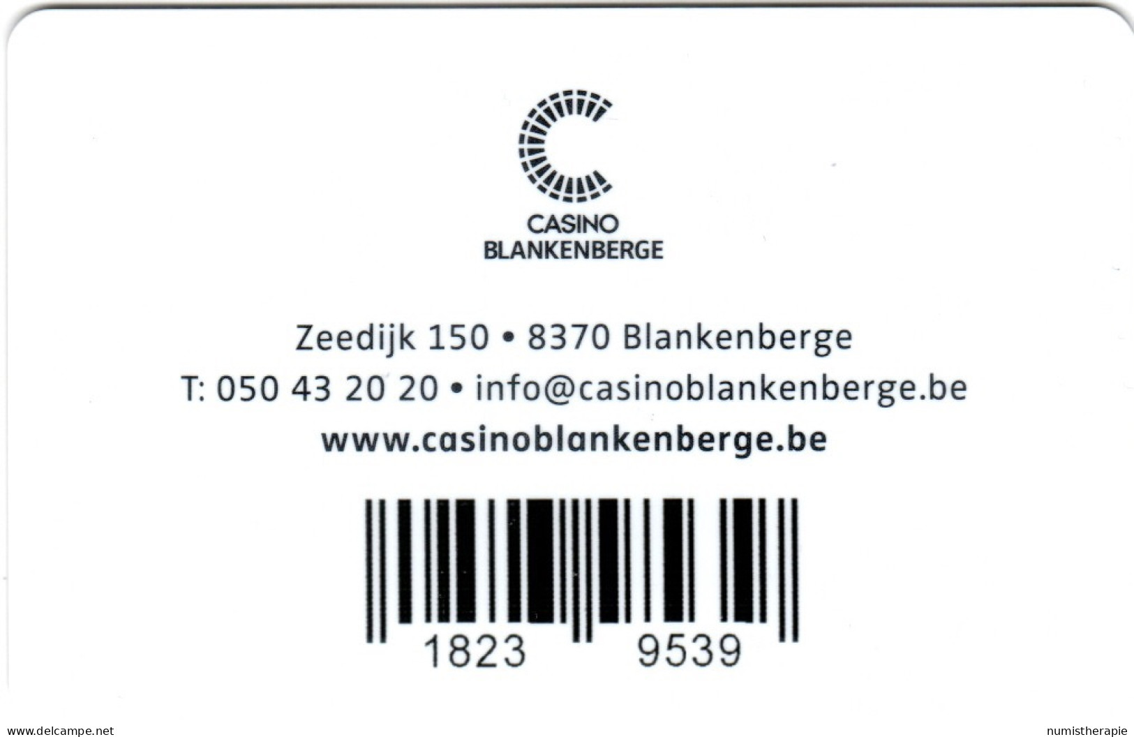 Casino Blankenberge Belgique - Tarjetas De Casino