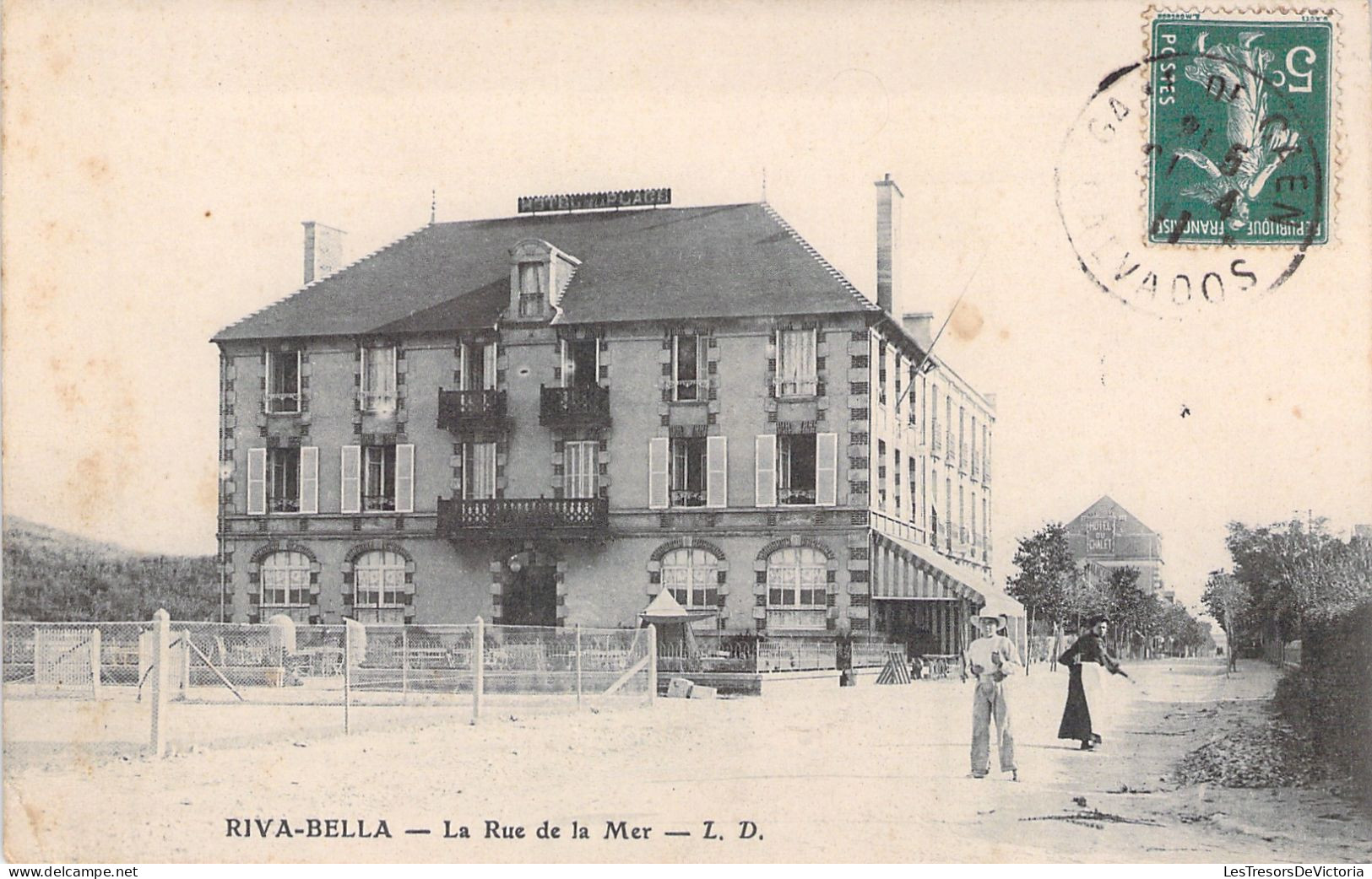 FRANCE - Riva Bella - La Rue De La Mer - Animé - Carte Postale Ancienne - Riva Bella