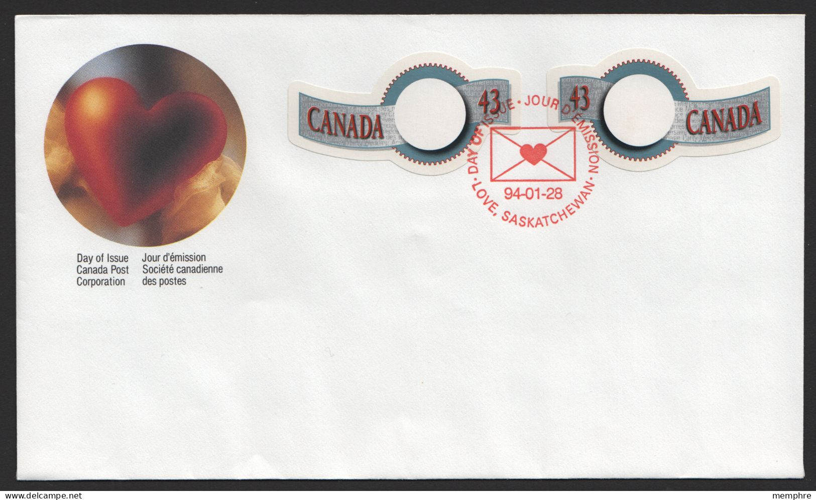 1994  Greeting Stamps Sc 1507-08  Combination FDC I - 1991-2000