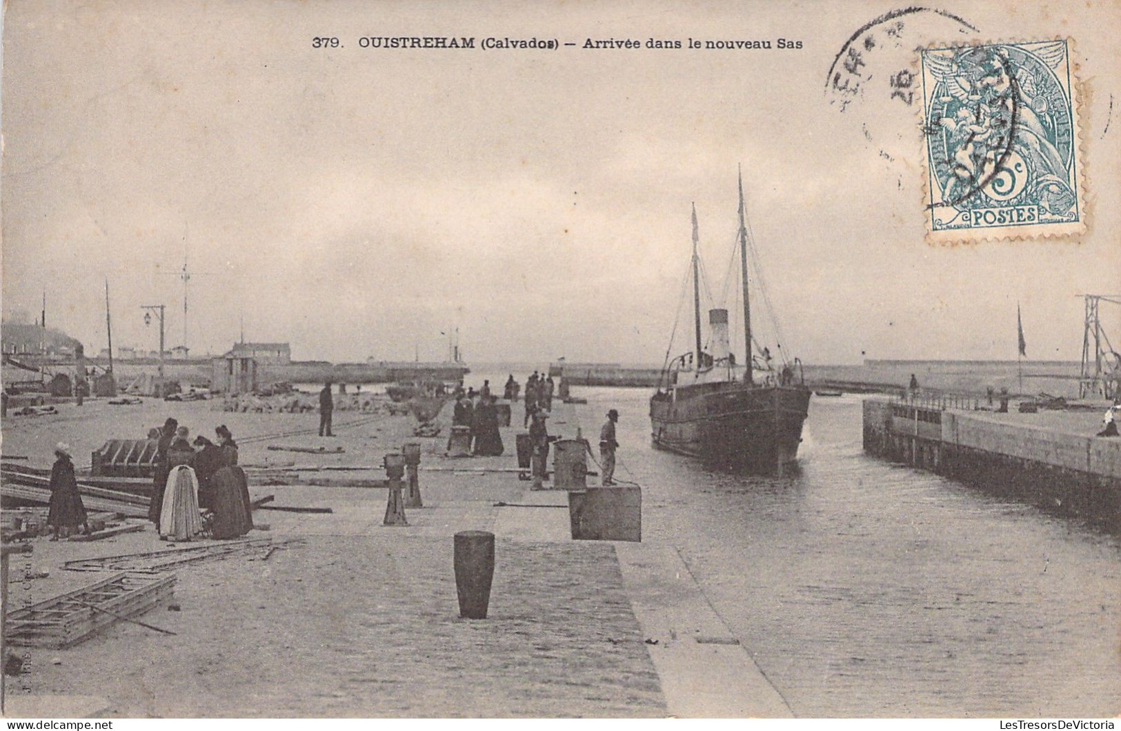 FRANCE - Ouistreham - Arrivée Dans Le Nouveau Sas - Bateau - Carte Postale Ancienne - Ouistreham