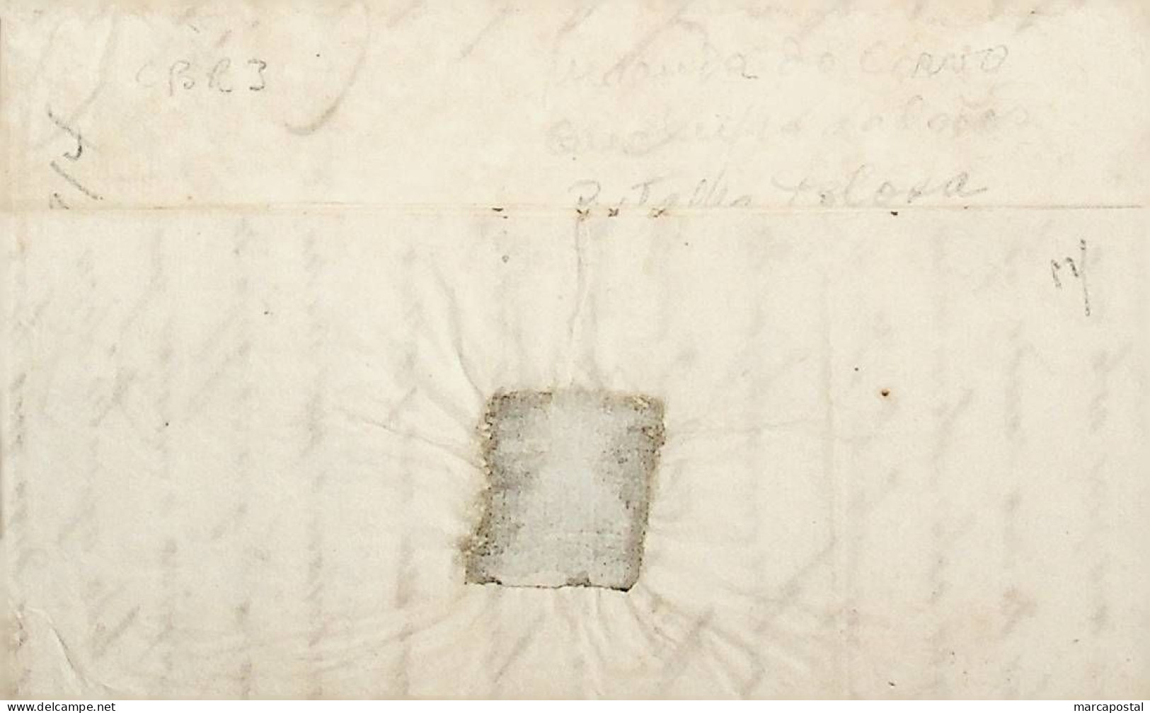 1814 Portugal Carta Pré-filatélica CBR 3 «COIMBRA» Preto - ...-1853 Prefilatelia