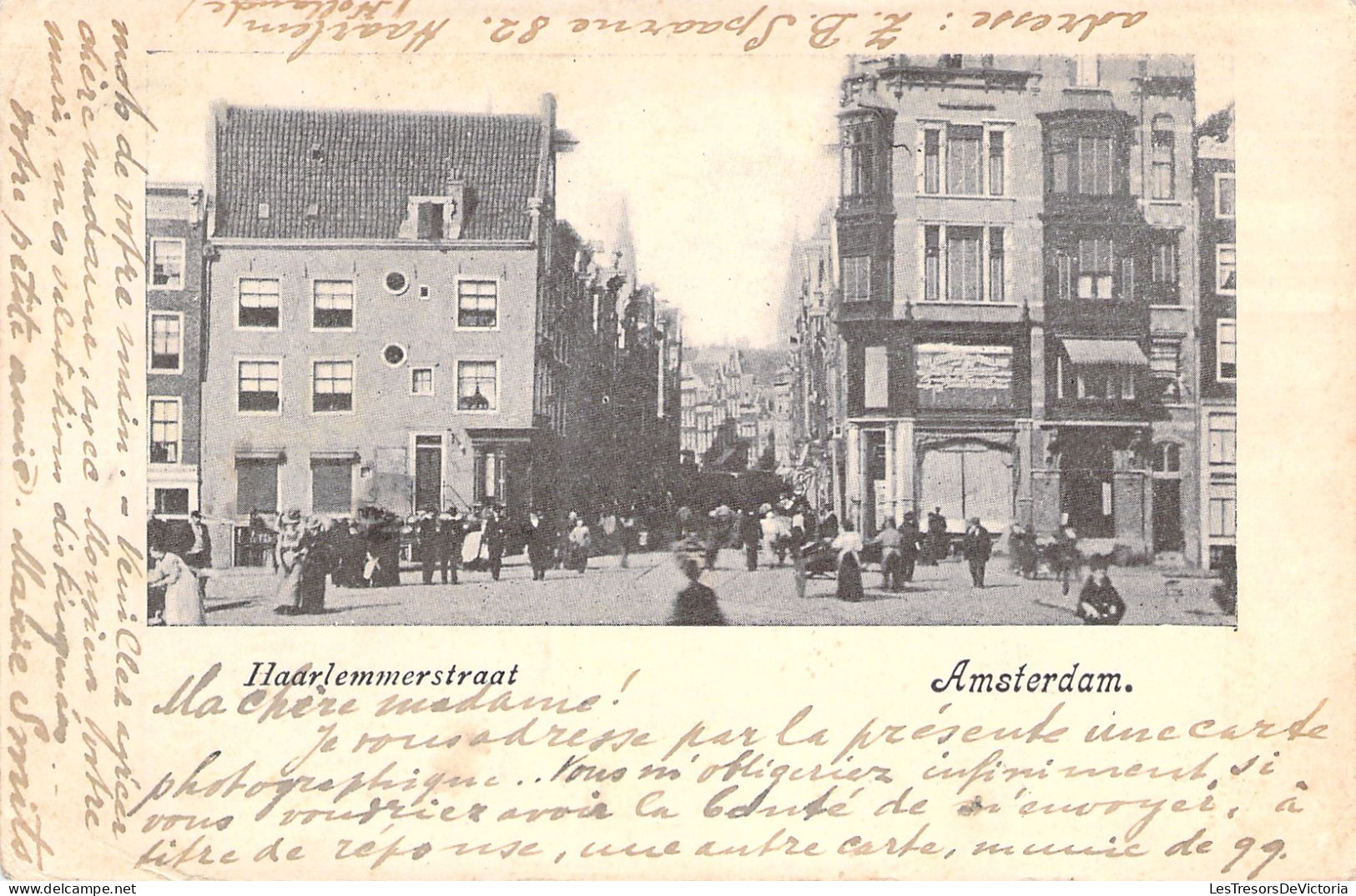 PAYS BAS - Haarlemmerstraat - Amsterdam - Animé - Carte Postale Ancienne - Amsterdam