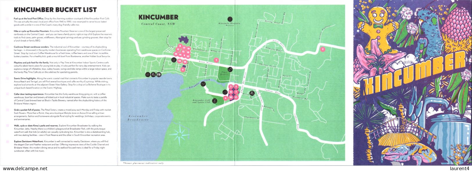 3-1-2024 (4 W 5) Australia - NSW - Kincumber - 4 Folds Attached "cards" - Other & Unclassified