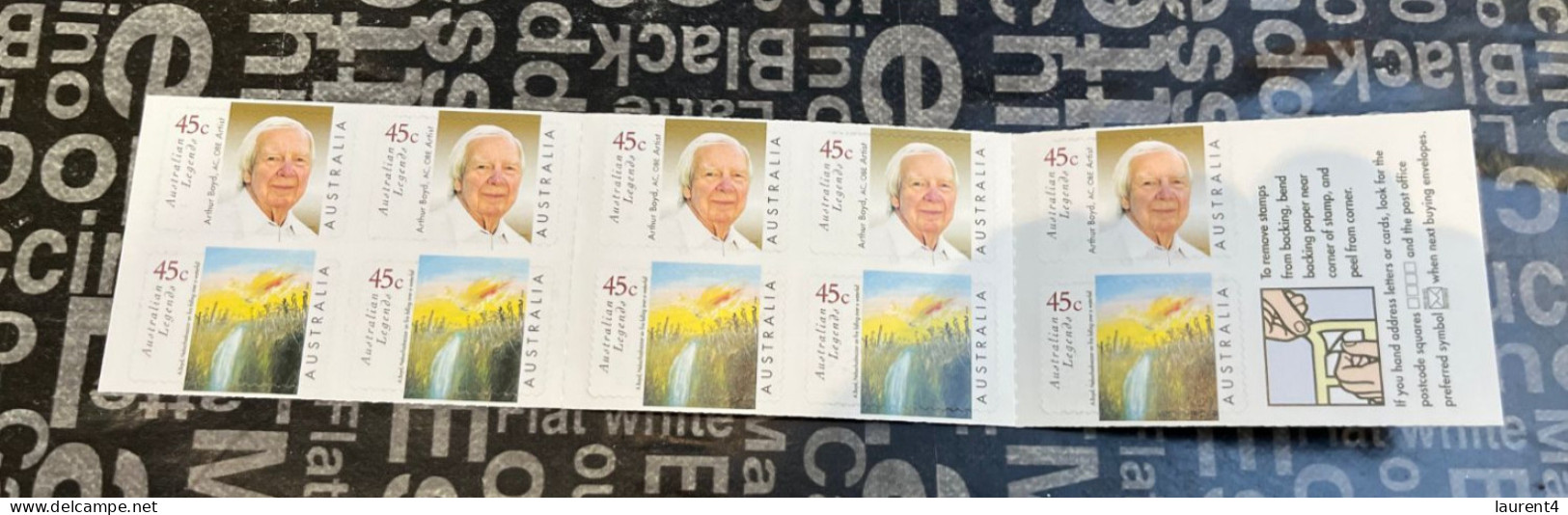 3-1-2024 (4 W 14) Australia Stamp Booklet (with 10 Mint Stamps) Australian Legends (Arthur Boyds) - Markenheftchen