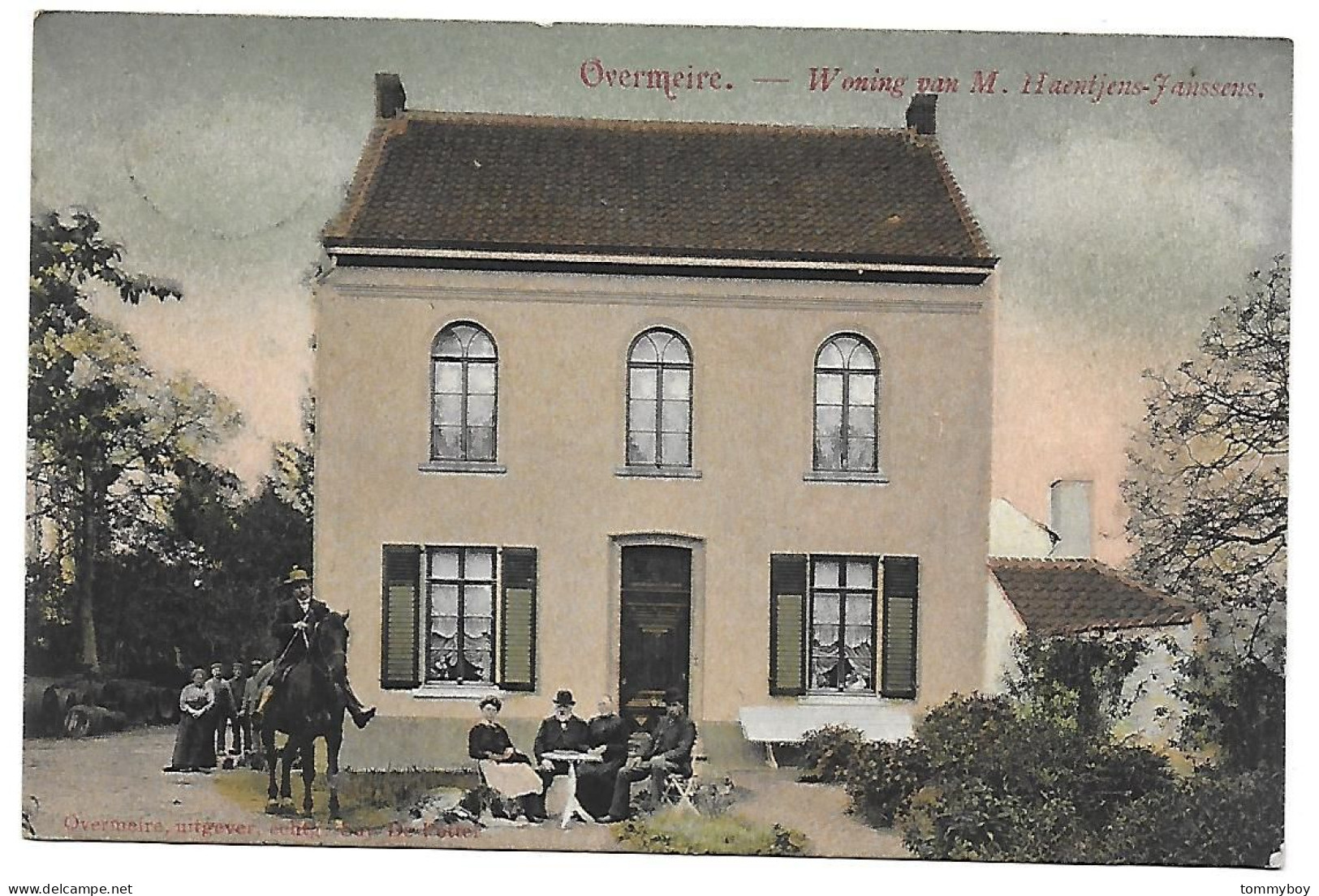 CPA Overmeire, Woning Van M. Haentjens-Janssens (lichte Schade In Hoek) - Berlare