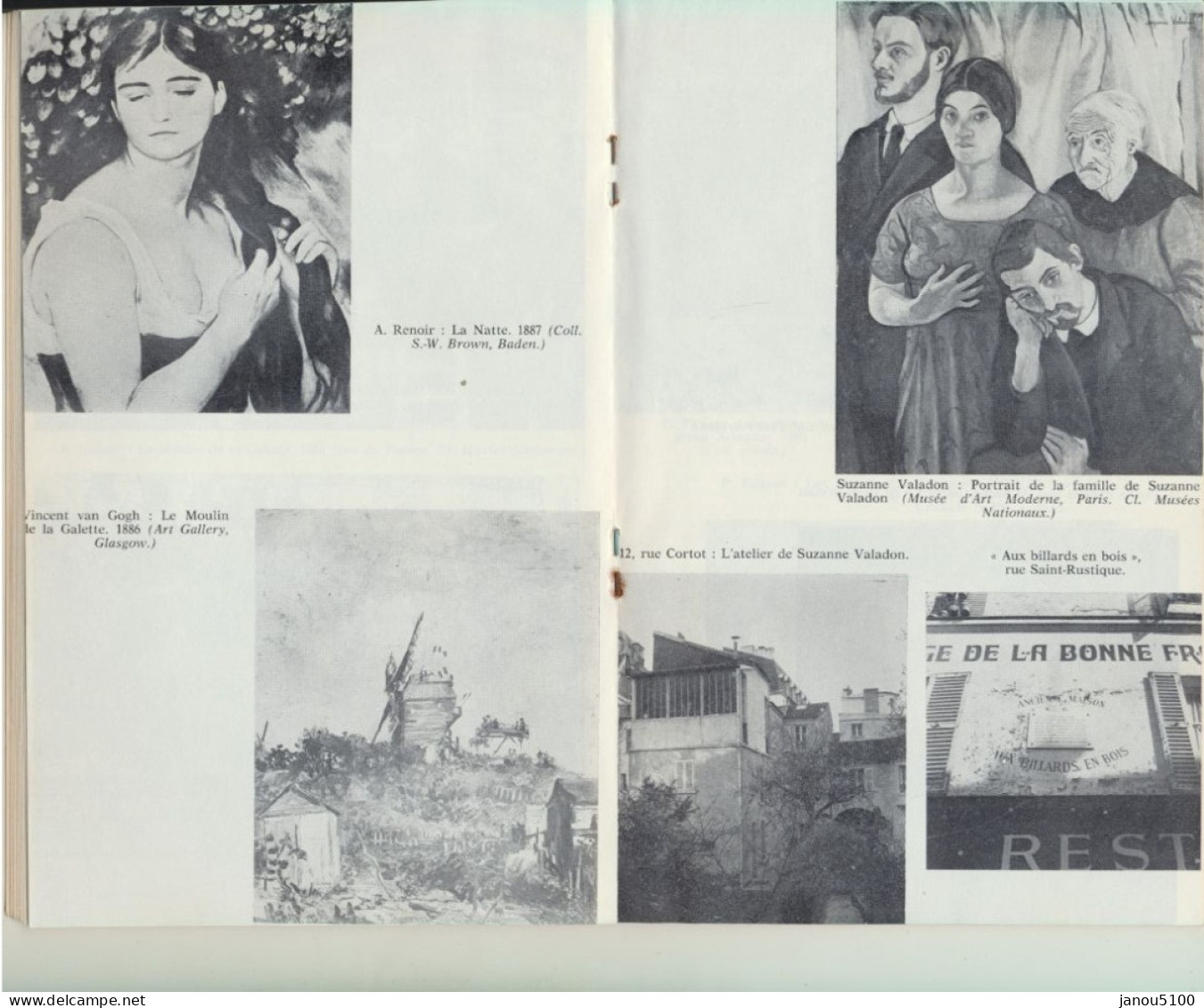 ART BROCHURE   SUR     " MONTMARTRE ET SES PEINTRES  "  ( PARIS )    PIERRE LEPROHON      1981. - Riviste & Cataloghi