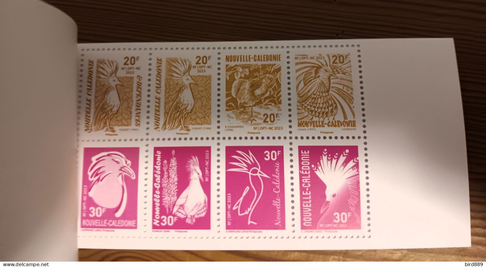 2023 New Caledonia Bird Fauna Cagou Kagu Full Booklet Of 10 Stamps MNH - Carnets