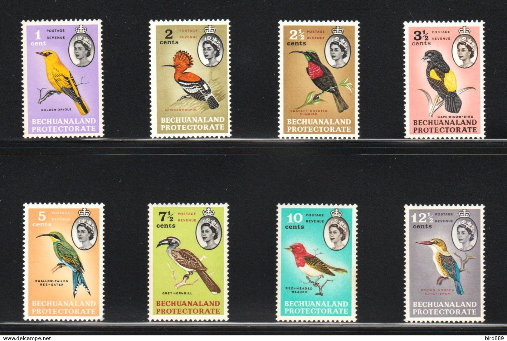 1961 Bechuanaland Birds Set Of 8 MNH - 1885-1964 Protectorat Du Bechuanaland