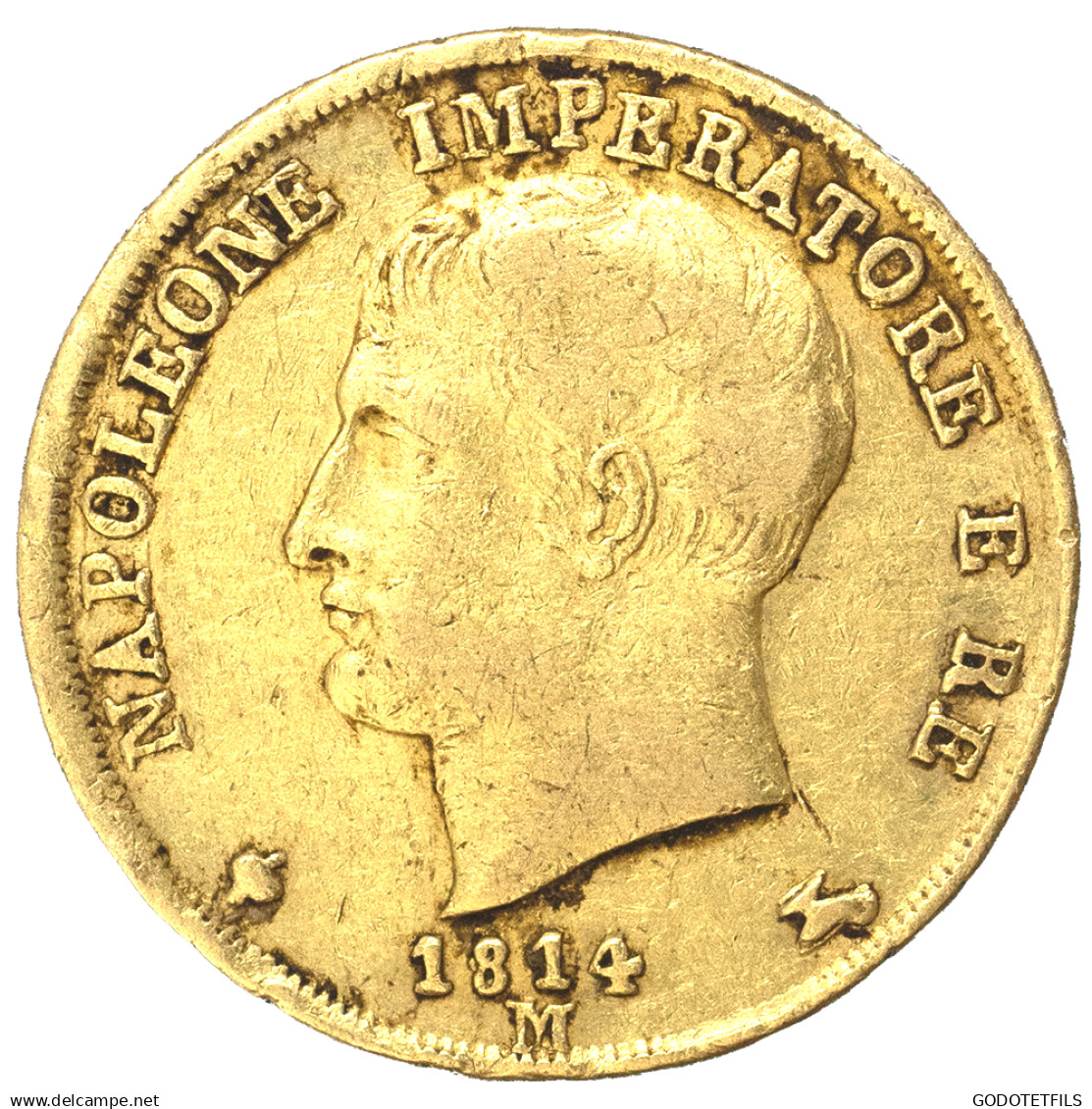 Premier-Empire-20 Lire Napoléon Ier 1814 Milan - Napoleonische