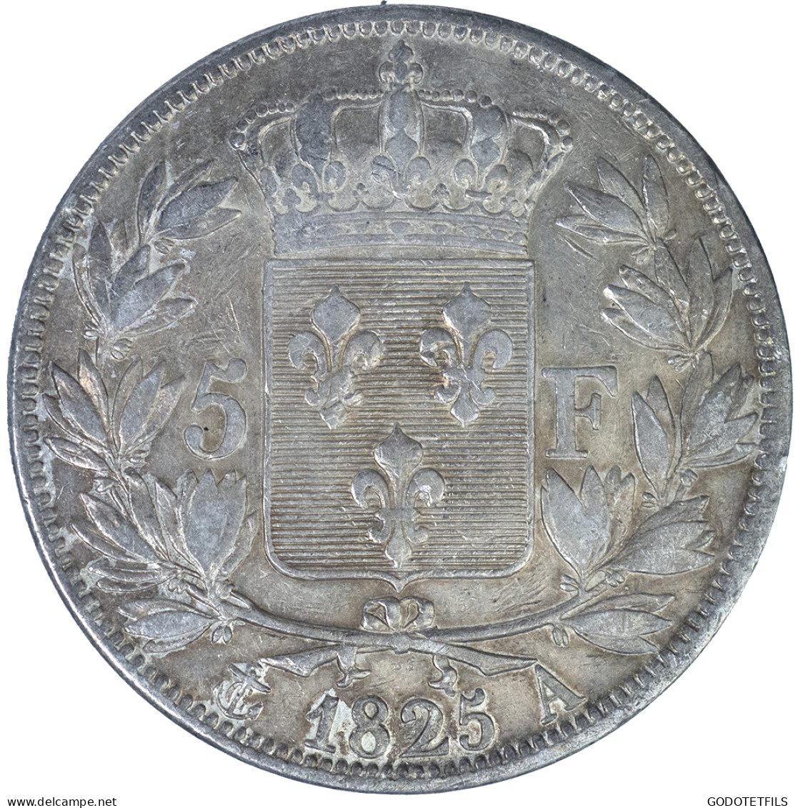 Charles X-5 Francs 1825 Paris - 5 Francs