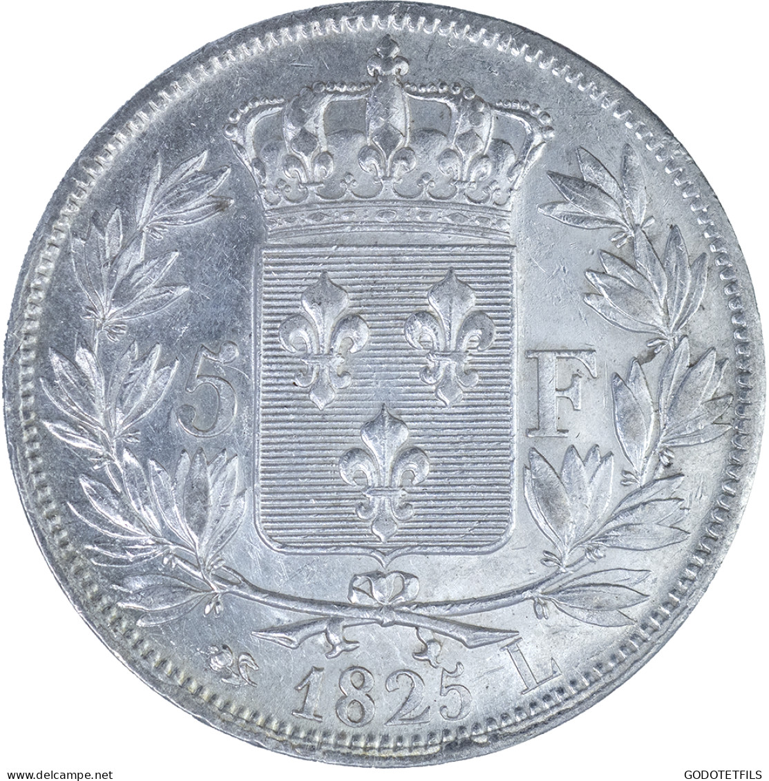 Charles X-5 Francs 1825 Bayonne - 5 Francs