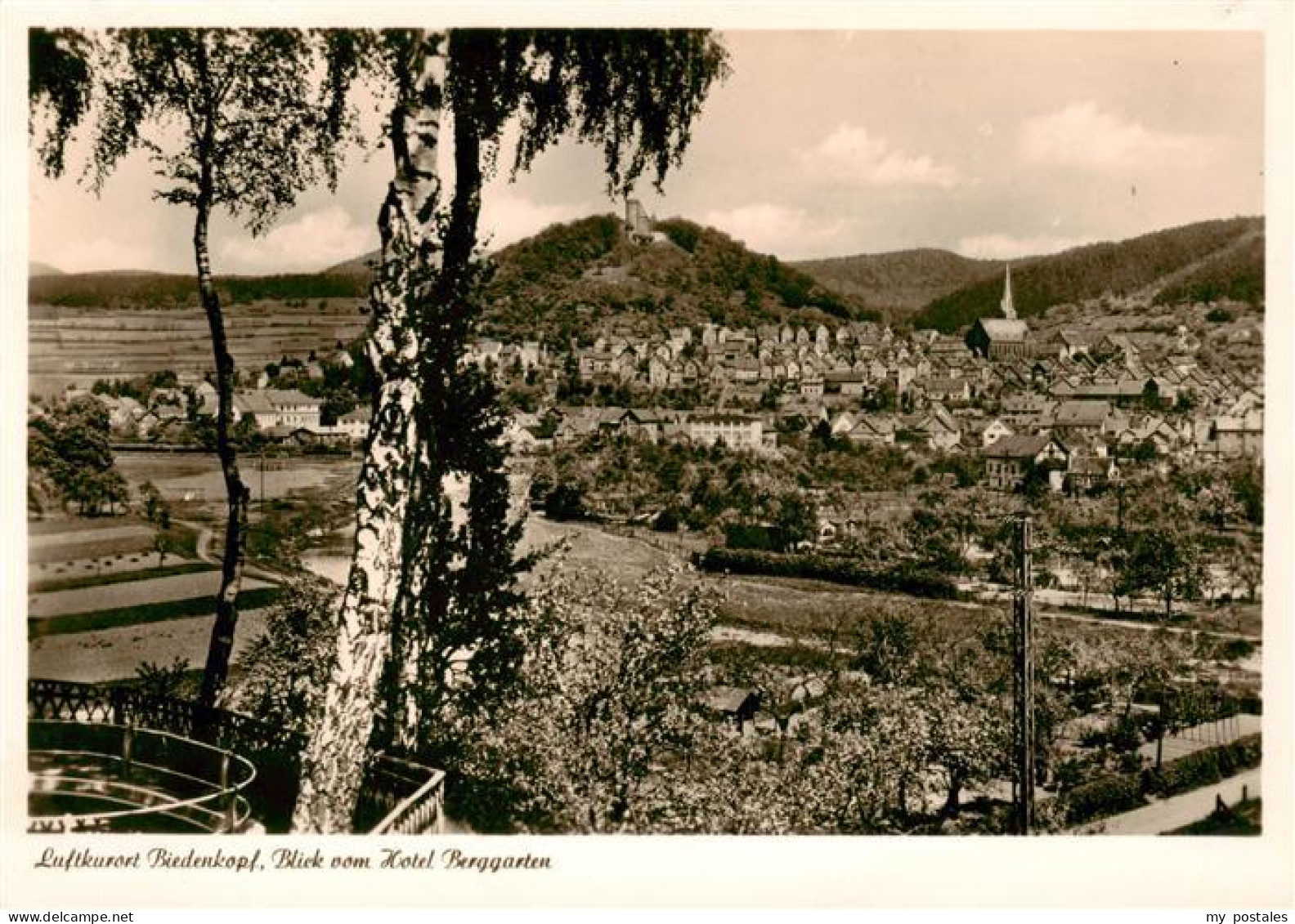 73906811 Biedenkopf Lahn Blick Vom Hotel Berggarten - Biedenkopf