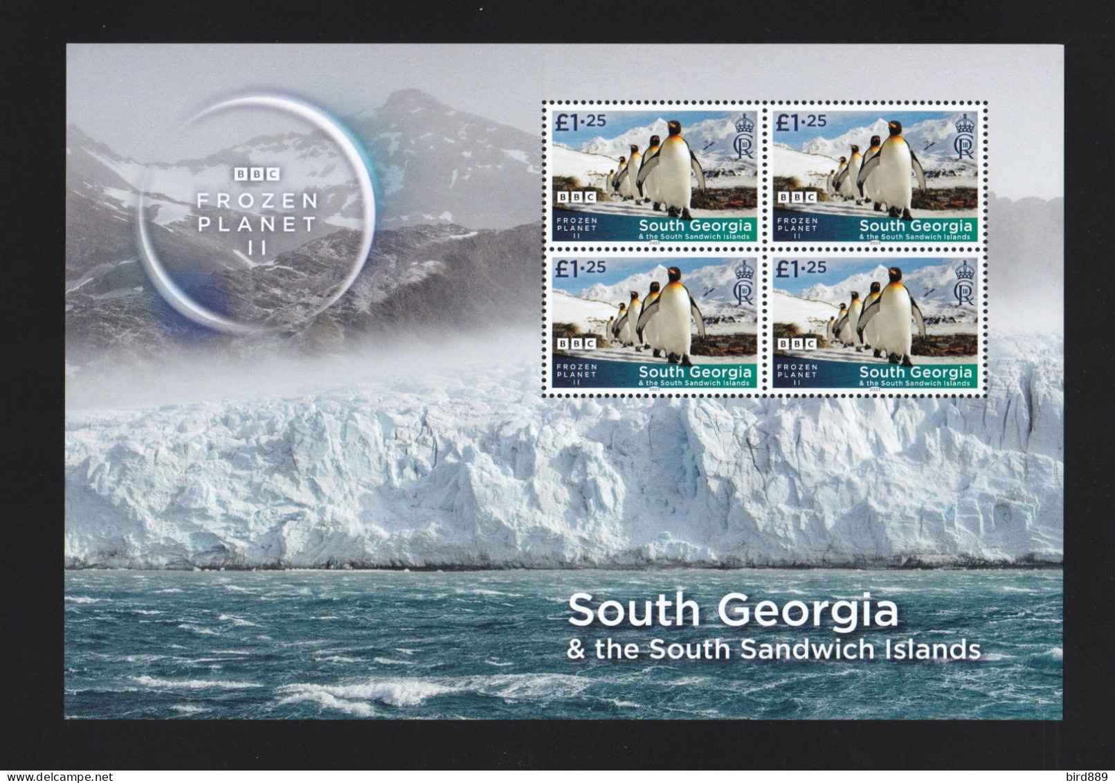 2023 South Georgia & The South Sandwich Islands Fauna Nature Bird Frozen Planet II 4 Sheets Of 4 MNH - Georgia Del Sud