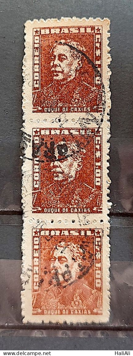 Brazil Regular Stamp Cod RHM 515 Great-granddaughter Duque De Caxias Military 1961 Terno Circulated 3 - Oblitérés