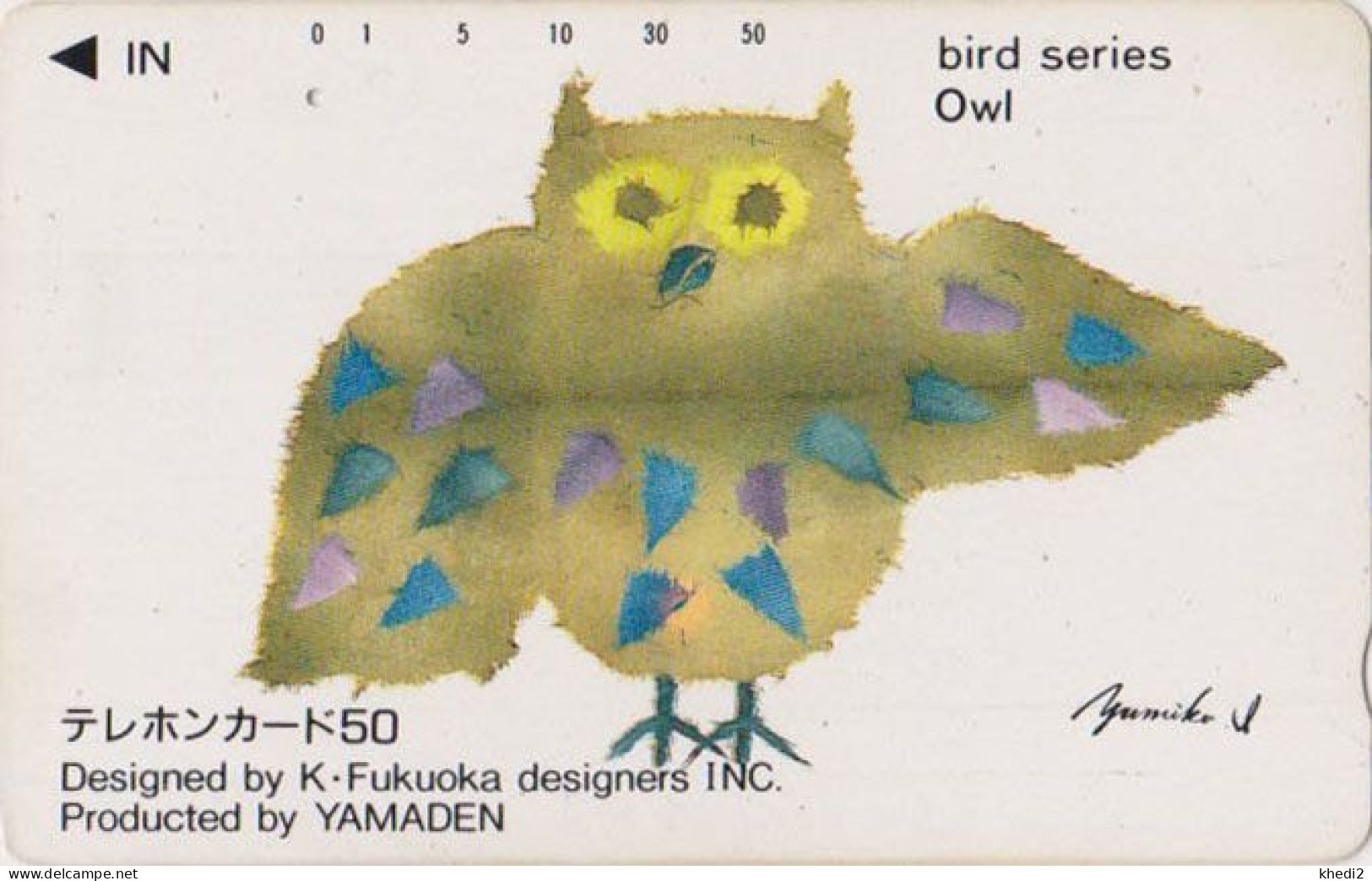 RR RARE Télécarte JAPON / 110-014 - ANIMAL - OISEAU - HIBOU CHOUETTE - OWL BIRD SERIES JAPAN Phonecard - EULE - 5834 - Hiboux & Chouettes