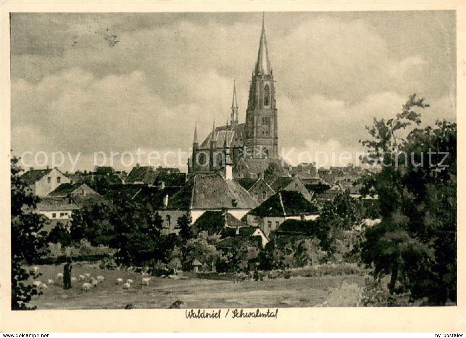 73708981 Waldniel Teilansicht Mit Kirche Waldniel - Schwalmtal