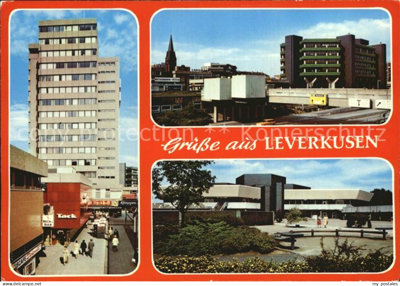 72449211 Leverkusen Stadtautobahn Hochhaus Leverkusen - Leverkusen