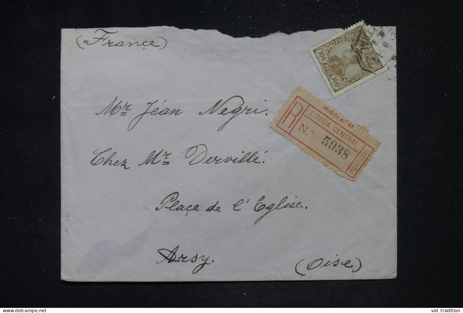 PORTUGAL - Enveloppe En Recommandé De Lisbonne Pour La France En 1911 - L 148990 - Lettres & Documents