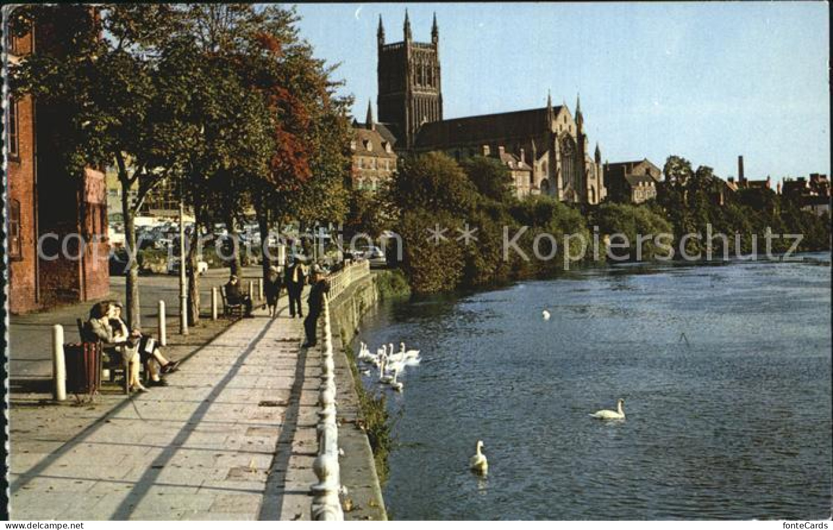 72397013 Worcester Worcester Cathedral Form The River Severn Worcester - Sonstige & Ohne Zuordnung