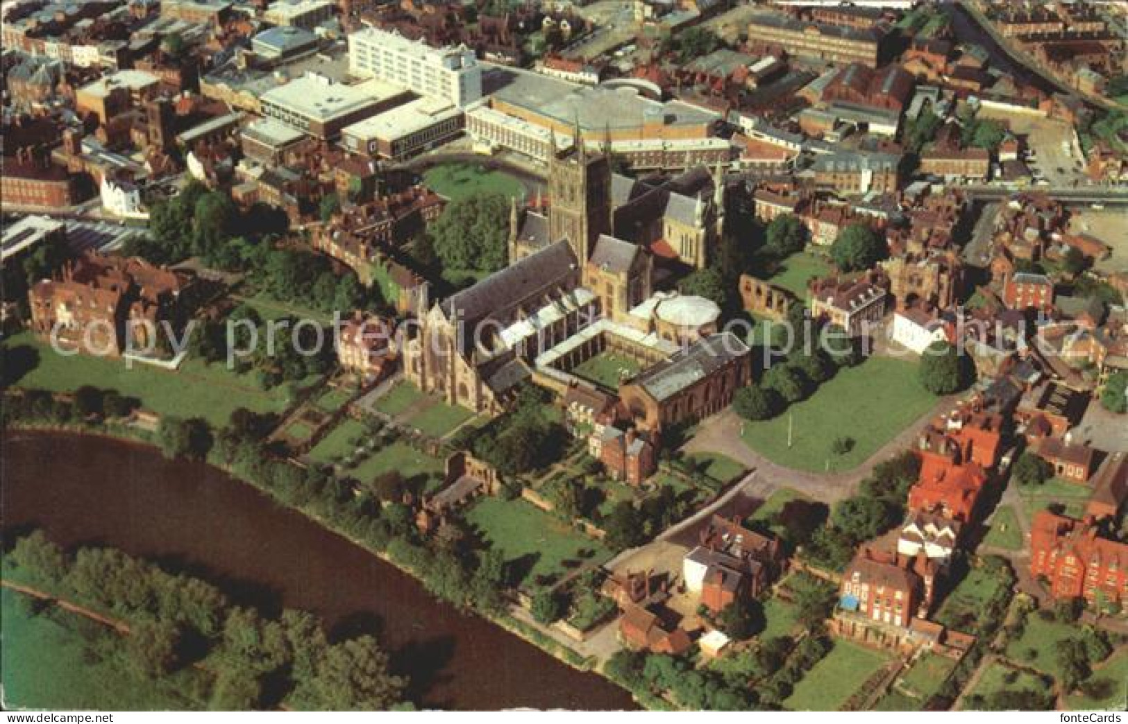 72326133 Worcester Fliegeraufnahme Cathedral Worcester - Andere & Zonder Classificatie