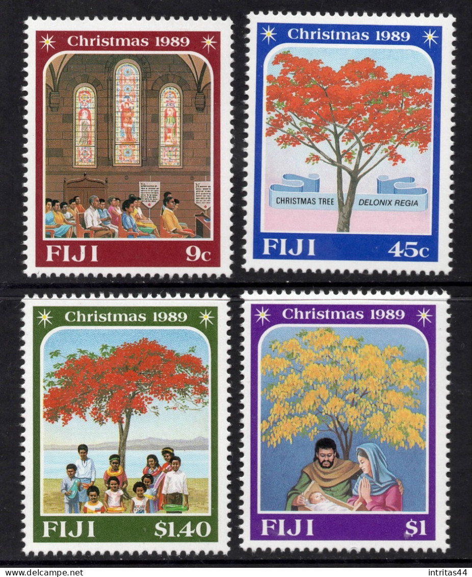 FIJI 1989  " CHRISTMAS " SET MNH - Fidji (1970-...)