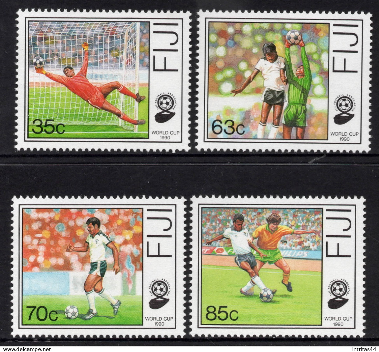 FIJI 1989  " WORLD CUP FOOTBALL CHAMPIONSHIP, ITALY " SET MNH - Fidji (1970-...)