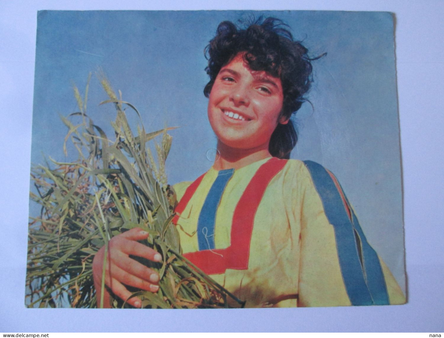 Israel Carte Postale Musicale 200x160 Mm Fille De Lachish 1960/Israel Musical Postcard 200x160 Mm Girl From Lachish 60s - Verzameluitgaven