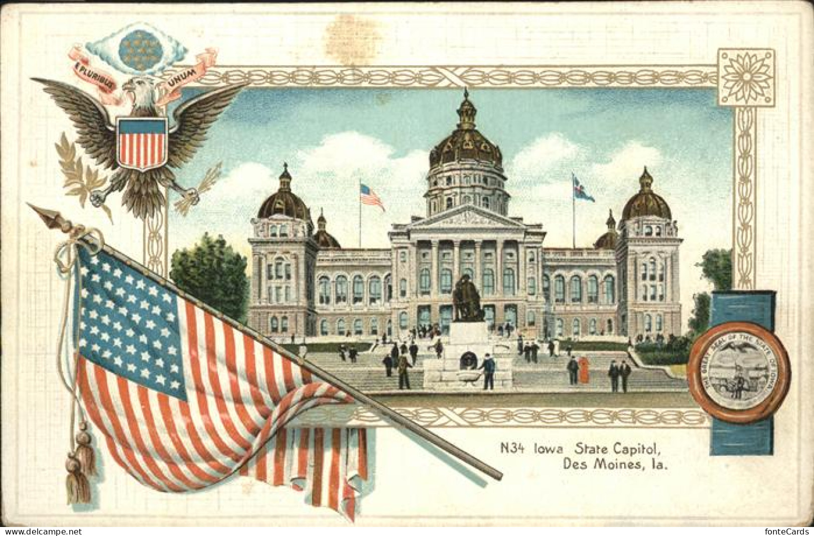 41326817 Des_Moines_Iowa Iowa State Capitol - Andere & Zonder Classificatie