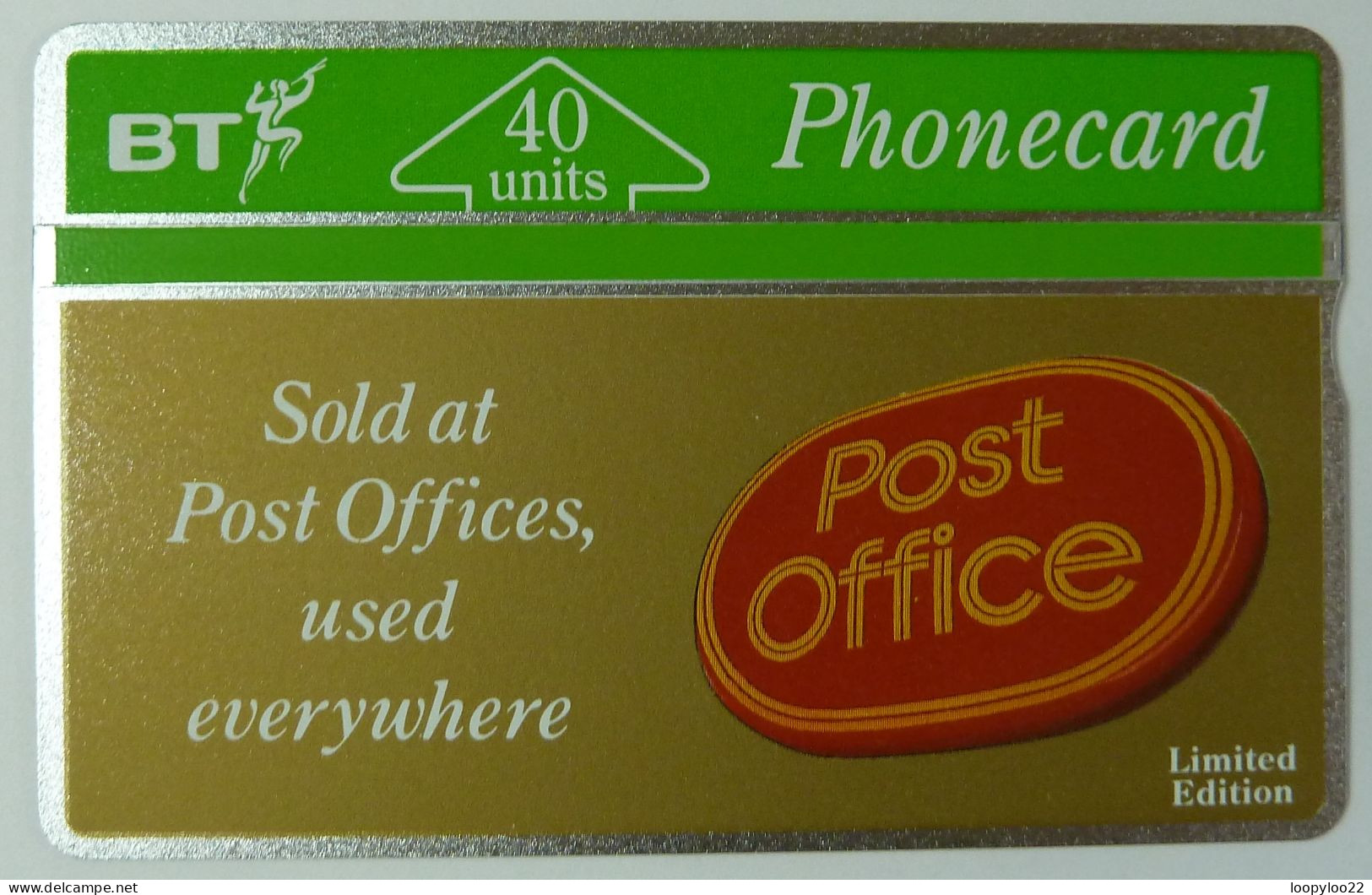 UK - Great Britain - Landis & Gyr - BTP042 - Post Office Gold Card - 112B - 3891ex - Mint - BT Promotie