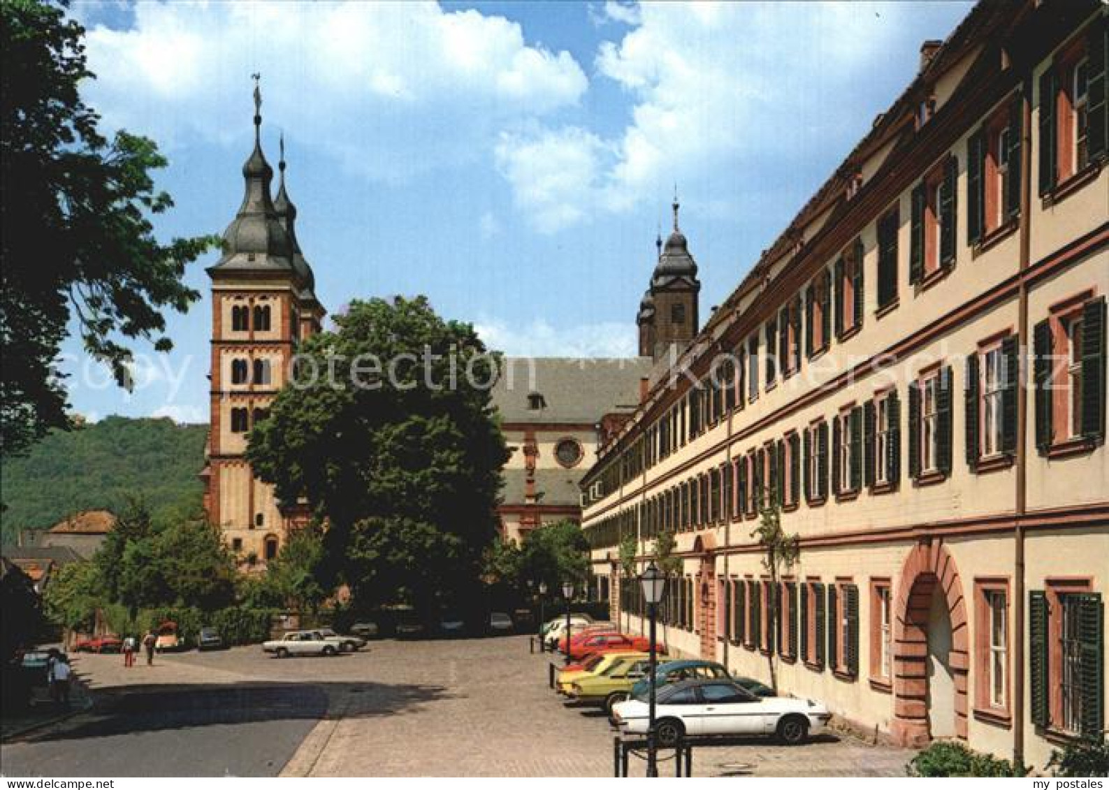 72447410 Amorbach Miltenberg Kirchenpartie  - Amorbach