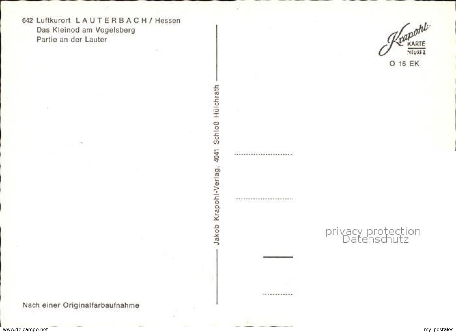 72447333 Lauterbach Hessen Lauterpartie Vogelsberg Lauterbach - Lauterbach