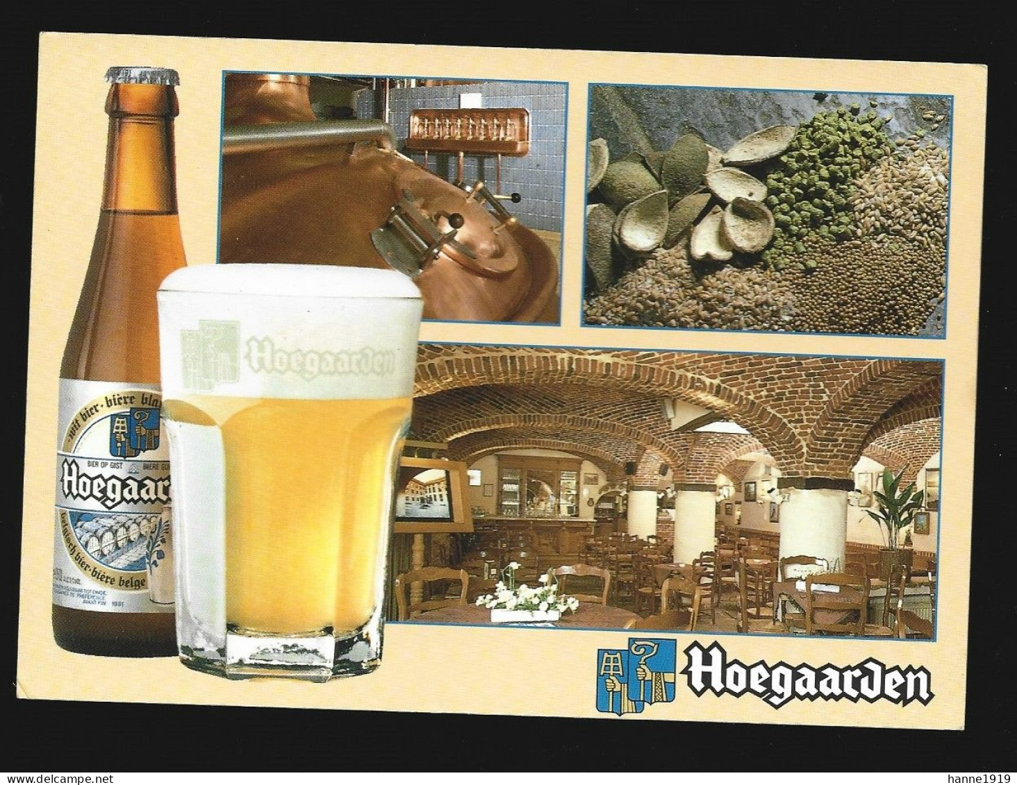 Hoegaarden Brouwerij De Kluis Bier Beer Bière 1991 Foto Prentkaart Photo Carte Htje - Högaarden