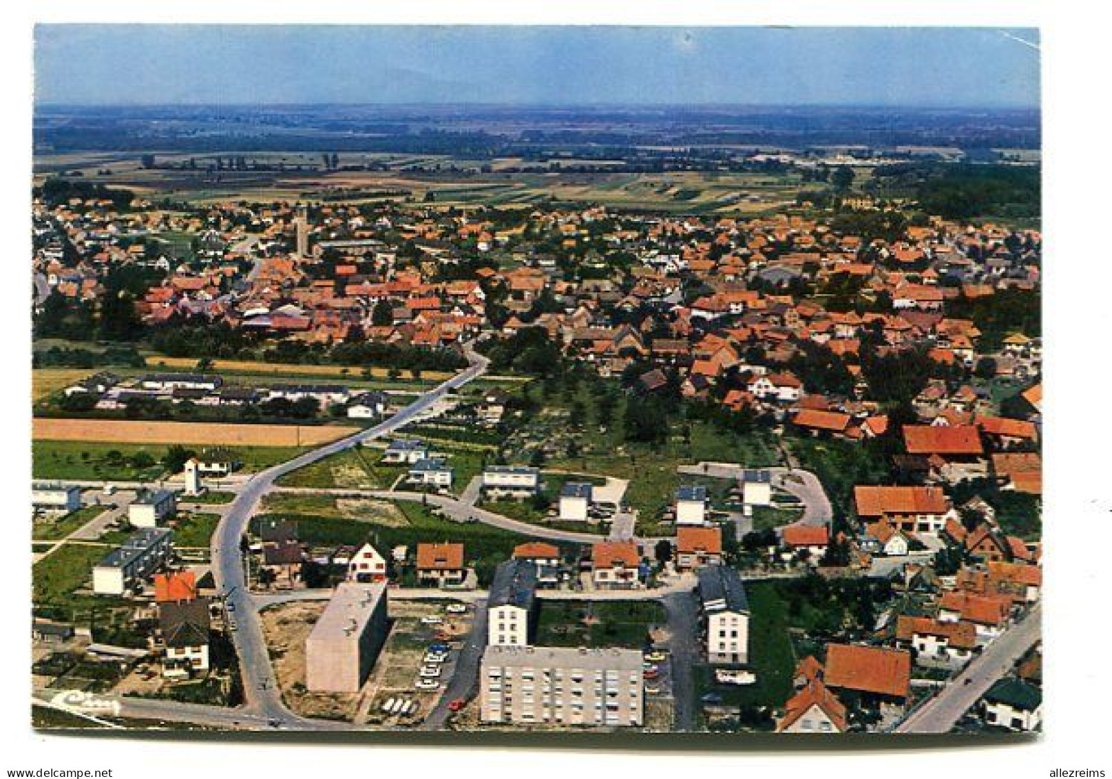 CPm  67 :  GAMBSHEIM   Panorama     A   VOIR  !!!! - Gambsheim